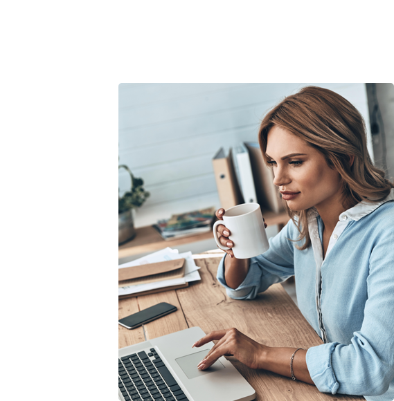 About us layer of working woman